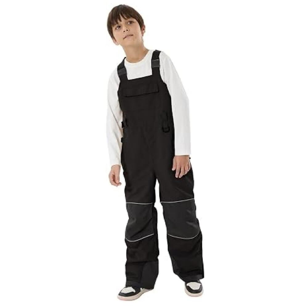 GSOU SNOW Kids Snow Bibs Boys Girls Ski Bib Snowboard Pants Insulated Waterproof - Picture 3 of 6